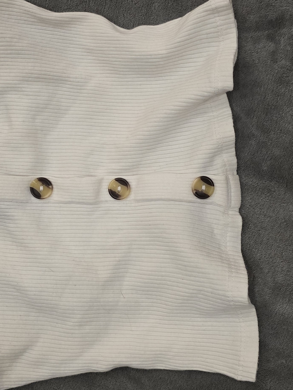 White Ribbed Tube Top - Picture 4 of 5